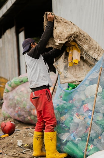 Textile Waste in Landfill